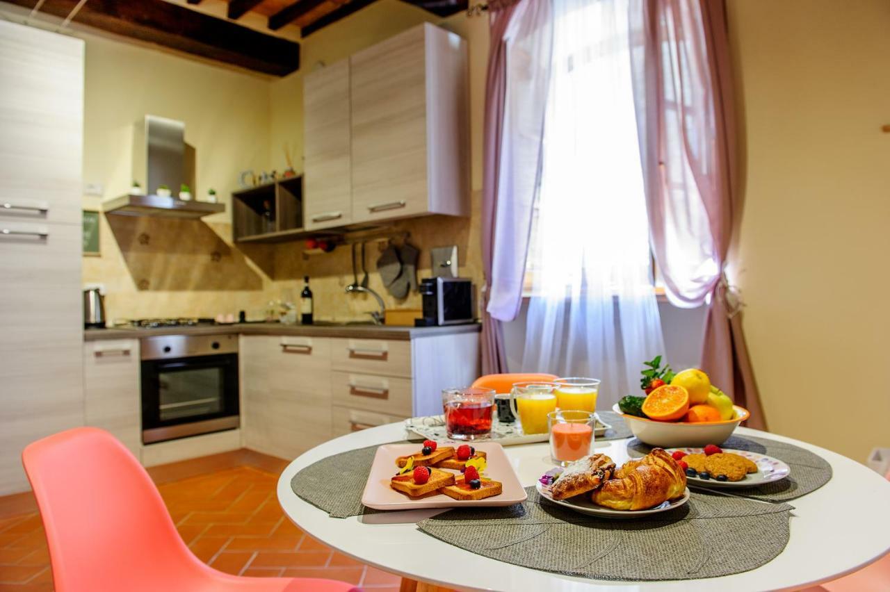 Apartamento Residenza d'Epoca La Rosa Pienza Exterior foto
