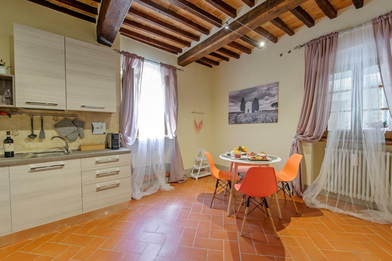 Apartamento Residenza d'Epoca La Rosa Pienza Exterior foto
