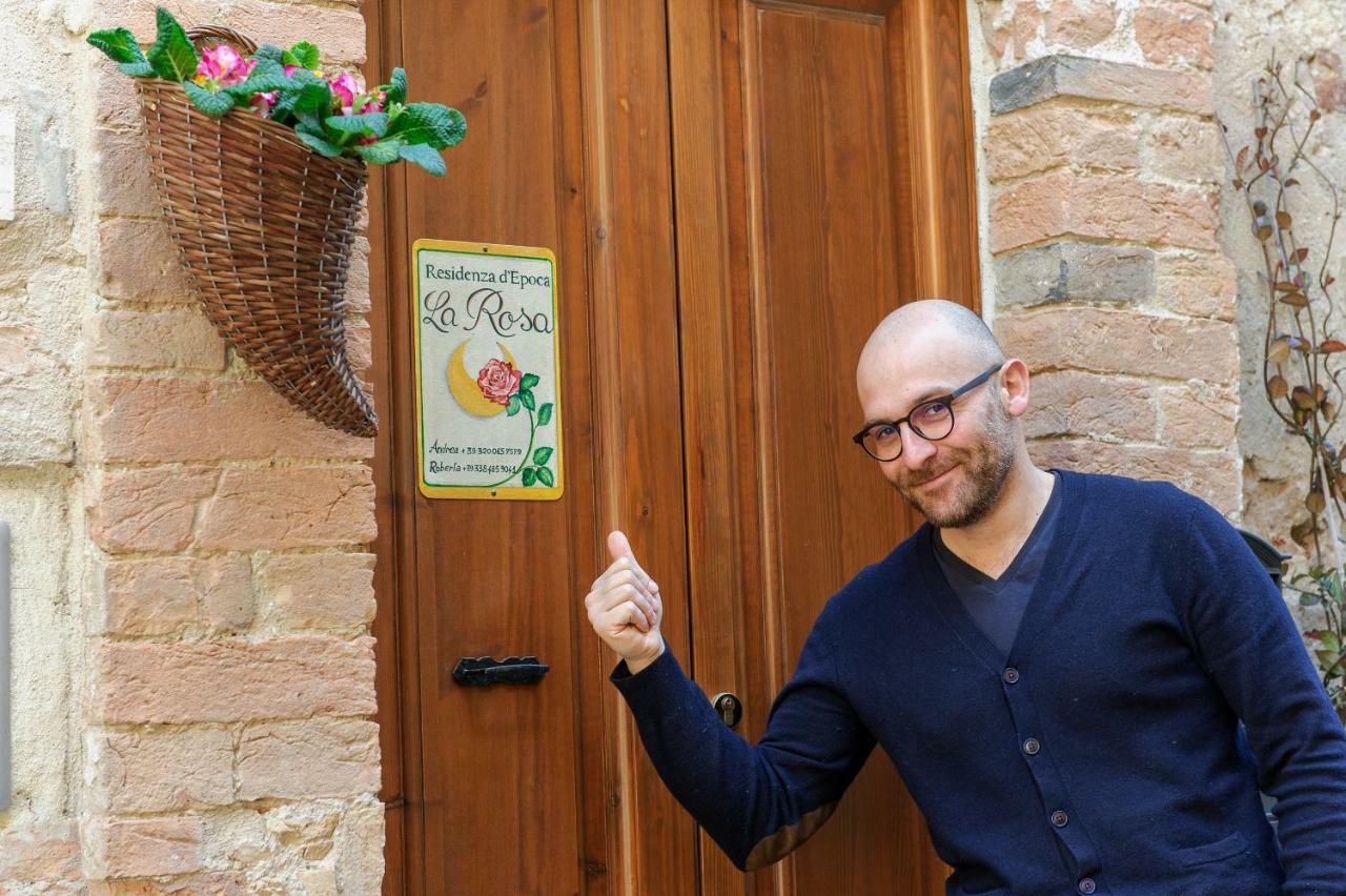 Apartamento Residenza d'Epoca La Rosa Pienza Exterior foto